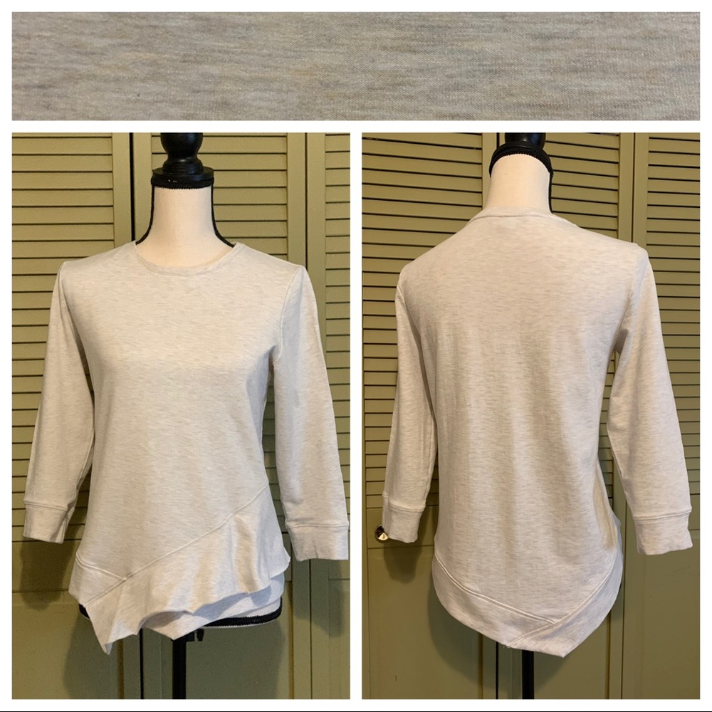 Women's Simply Vera Asymmetrical Ruffle Sweatshirt